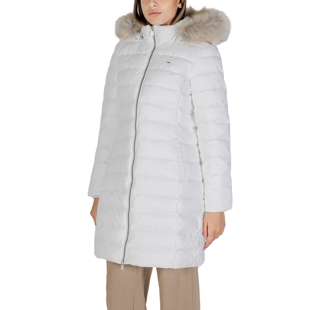 Tommy Jeans White Recycled Polyester Jackets & Coat