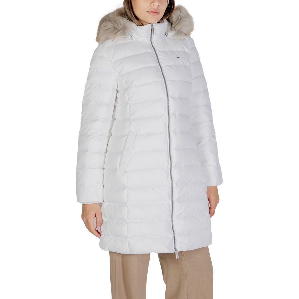 Tommy Jeans White Recycled Polyester Jackets & Coat