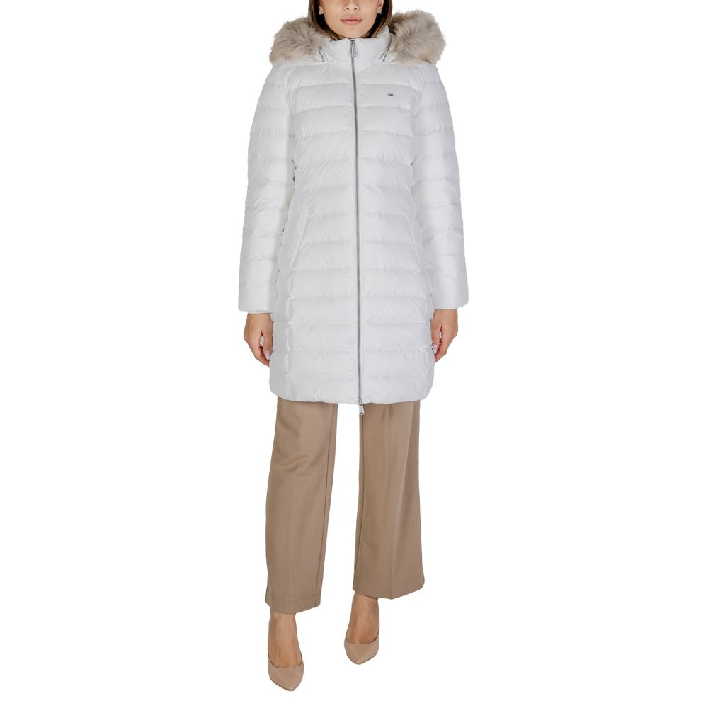 Tommy Jeans White Recycled Polyester Jackets & Coat