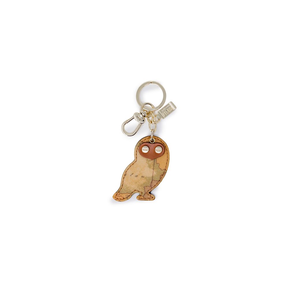 ALVIERO MARTINI 1a CLASSE Beige Leather Keychain