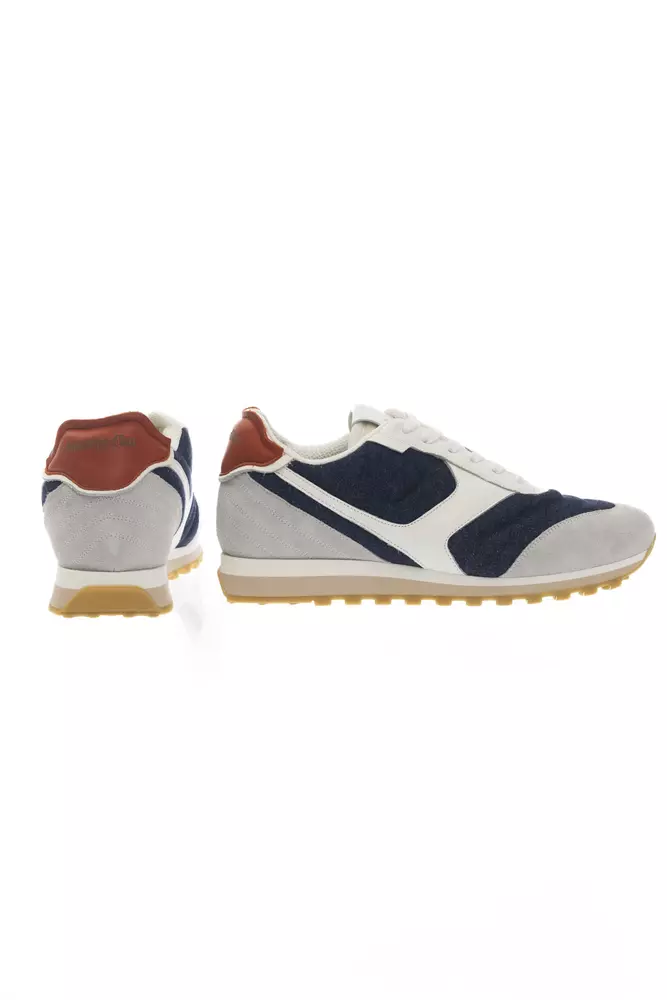 Pantofola d'Oro Multicolored Lace-Up Sneaker with Rubber Sole
