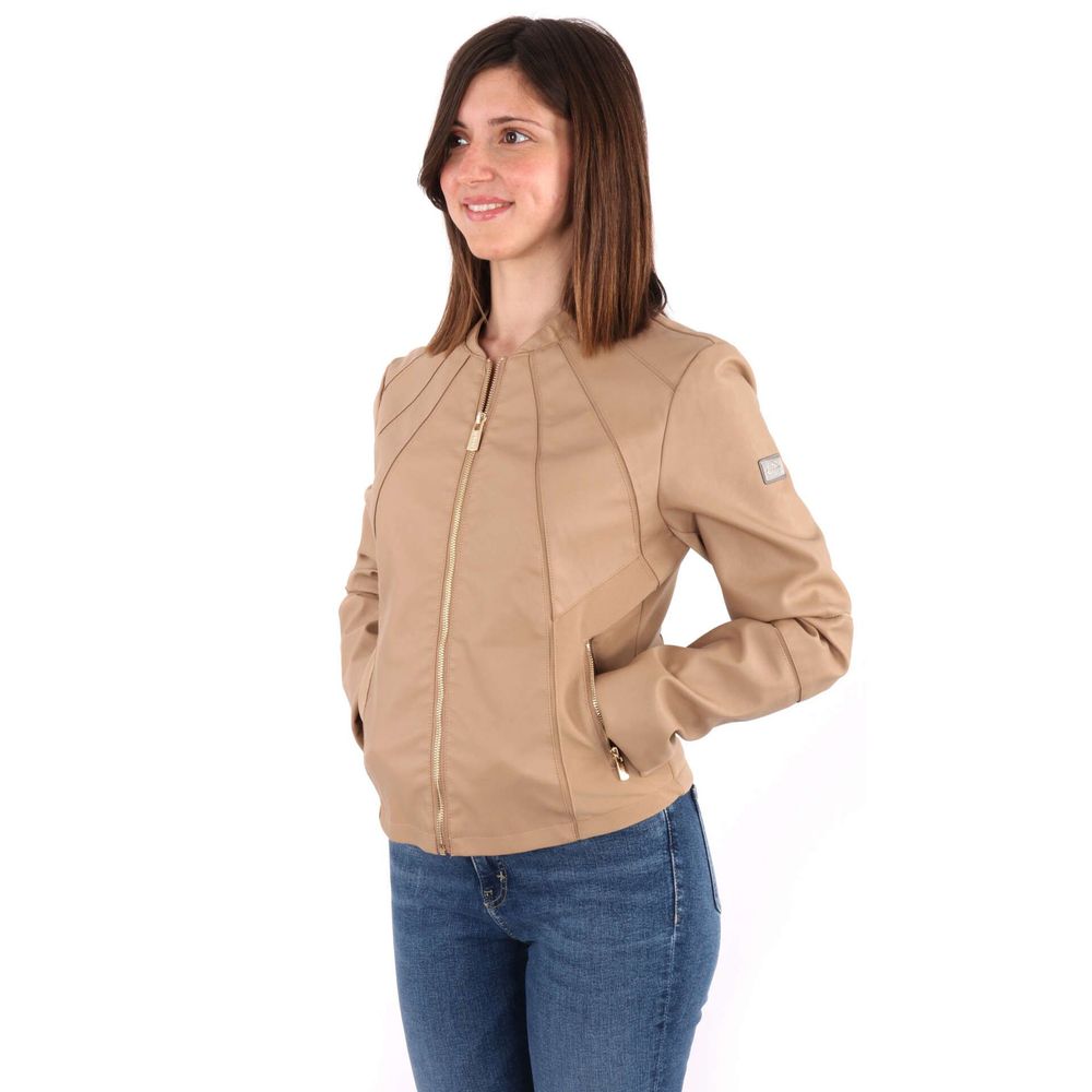 Zee Lane Beige Polyethylene Jackets & Coat