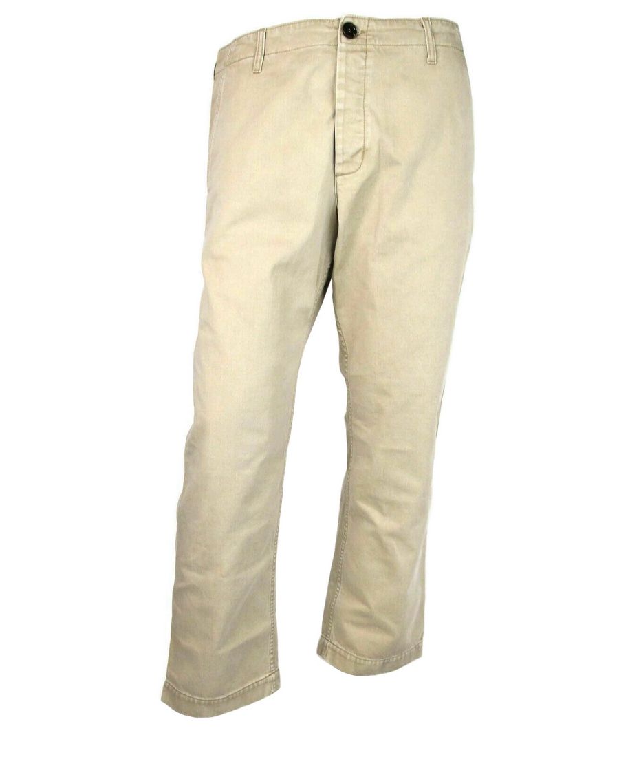 Gucci Light Brown Washed Cotton Pant Gucci Print