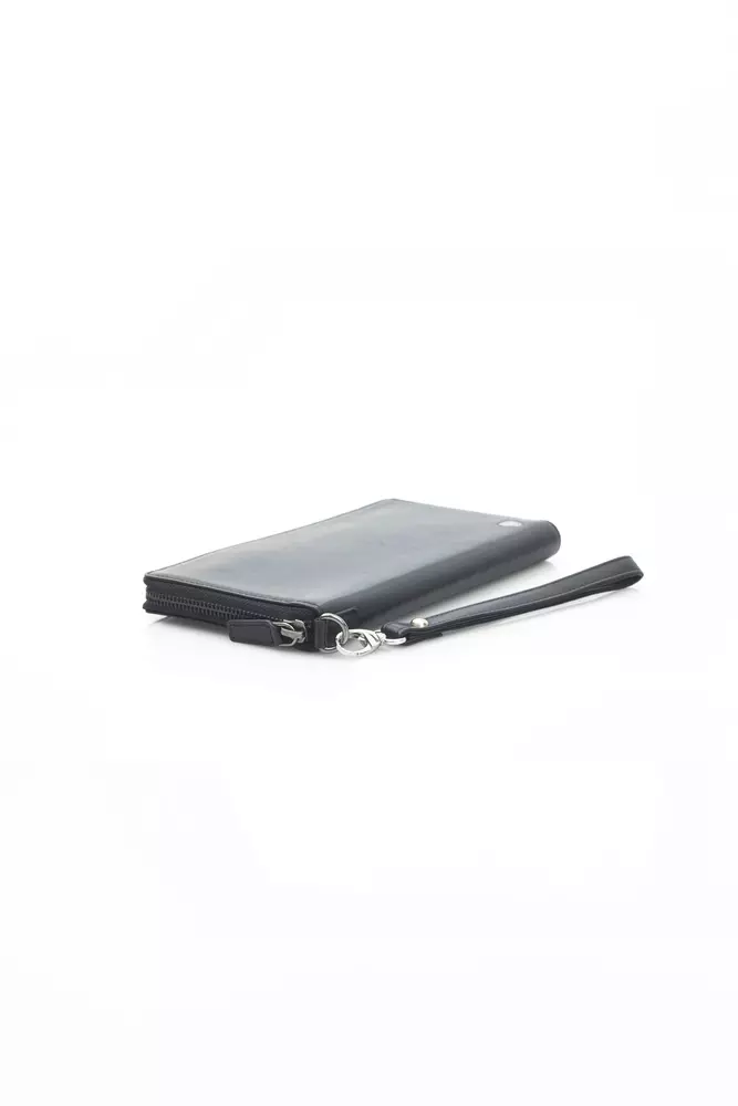 Automobili Lamborghini Black Calfskin Men Wallet