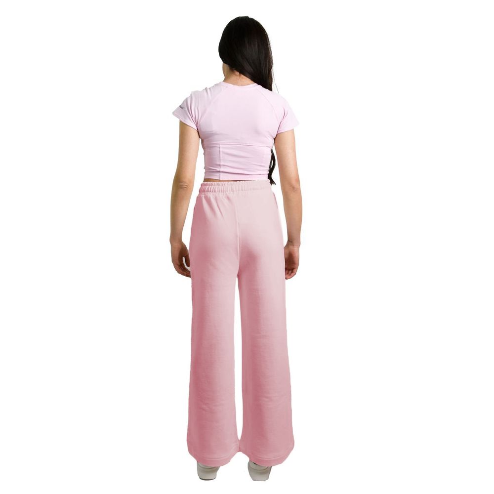 HINNOMINATE Chic Pink Palazzo Pants with Drawstring