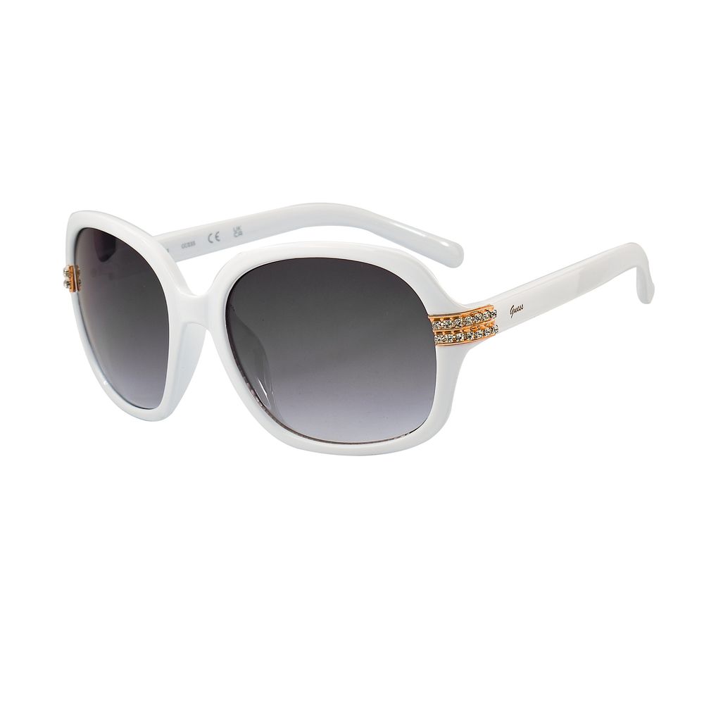 GUESS White Resin Sunglasses