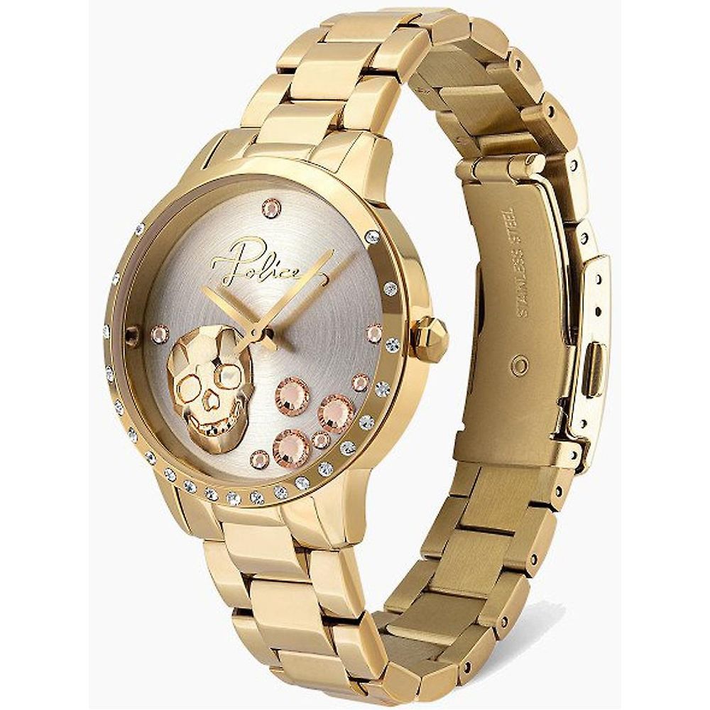 The Police Gold Stainless Steel Watch