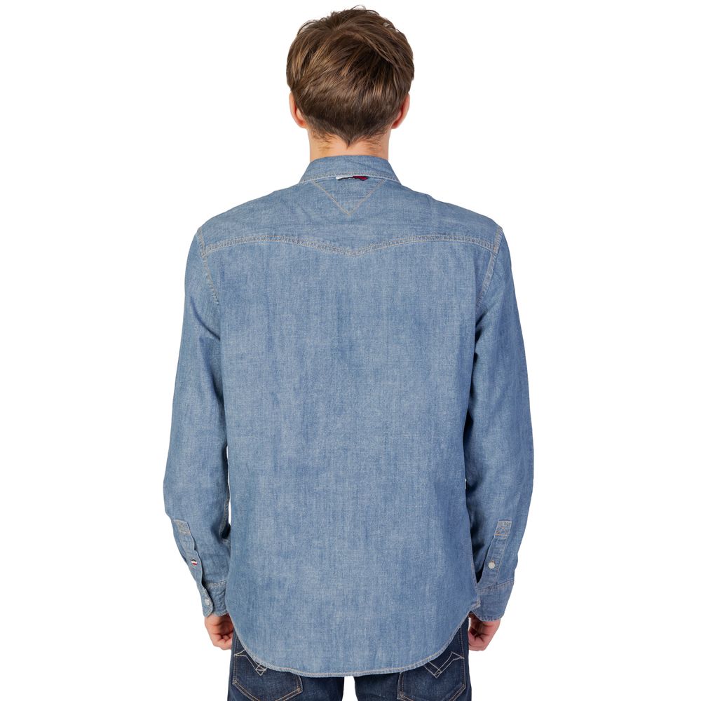 Tommy Jeans Blue Cotton Shirt