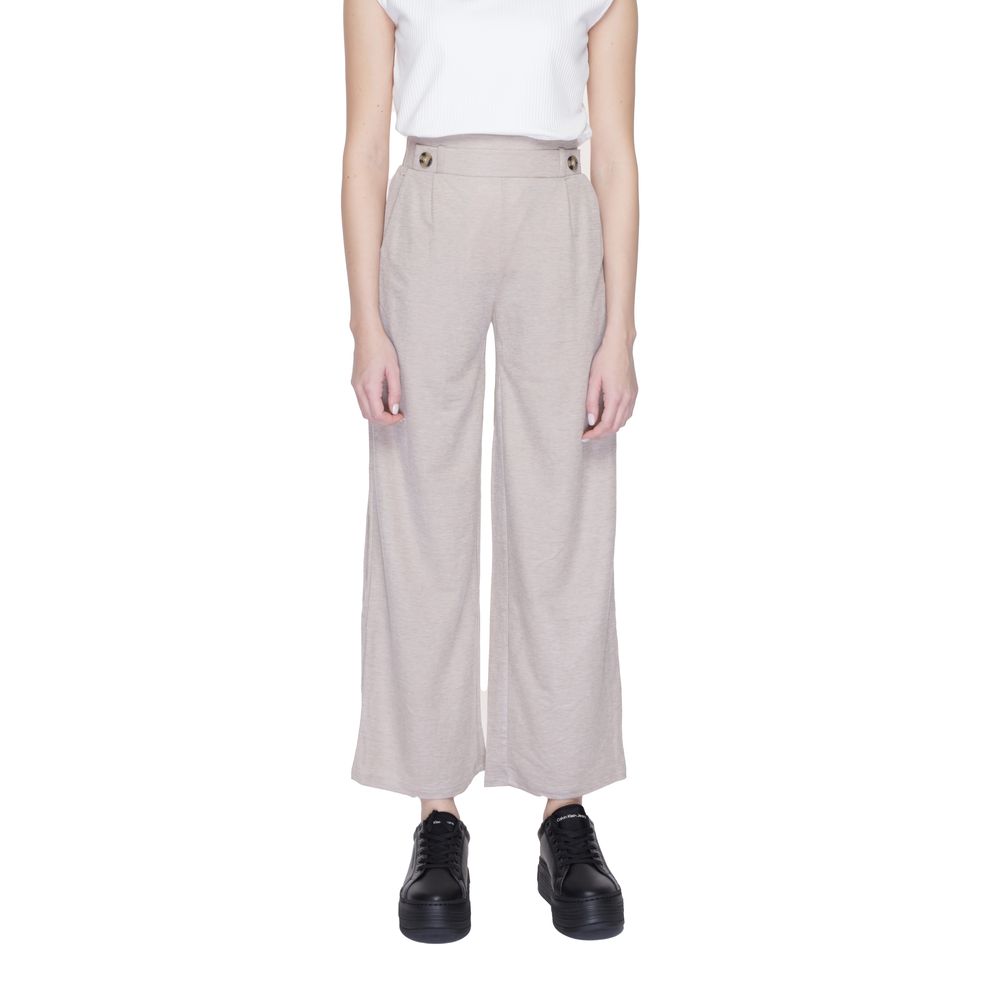 Jacqueline de Yong Gray Viscose Pant