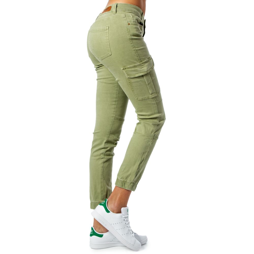 ONLY Green Cotton Skinny Pant