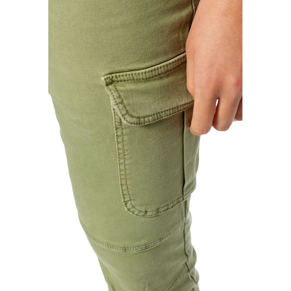 ONLY Green Cotton Skinny Pant