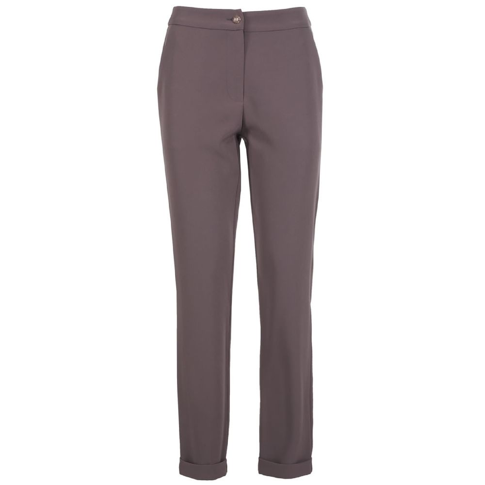 Zee Lane Gray Polyester Jeans & Pant