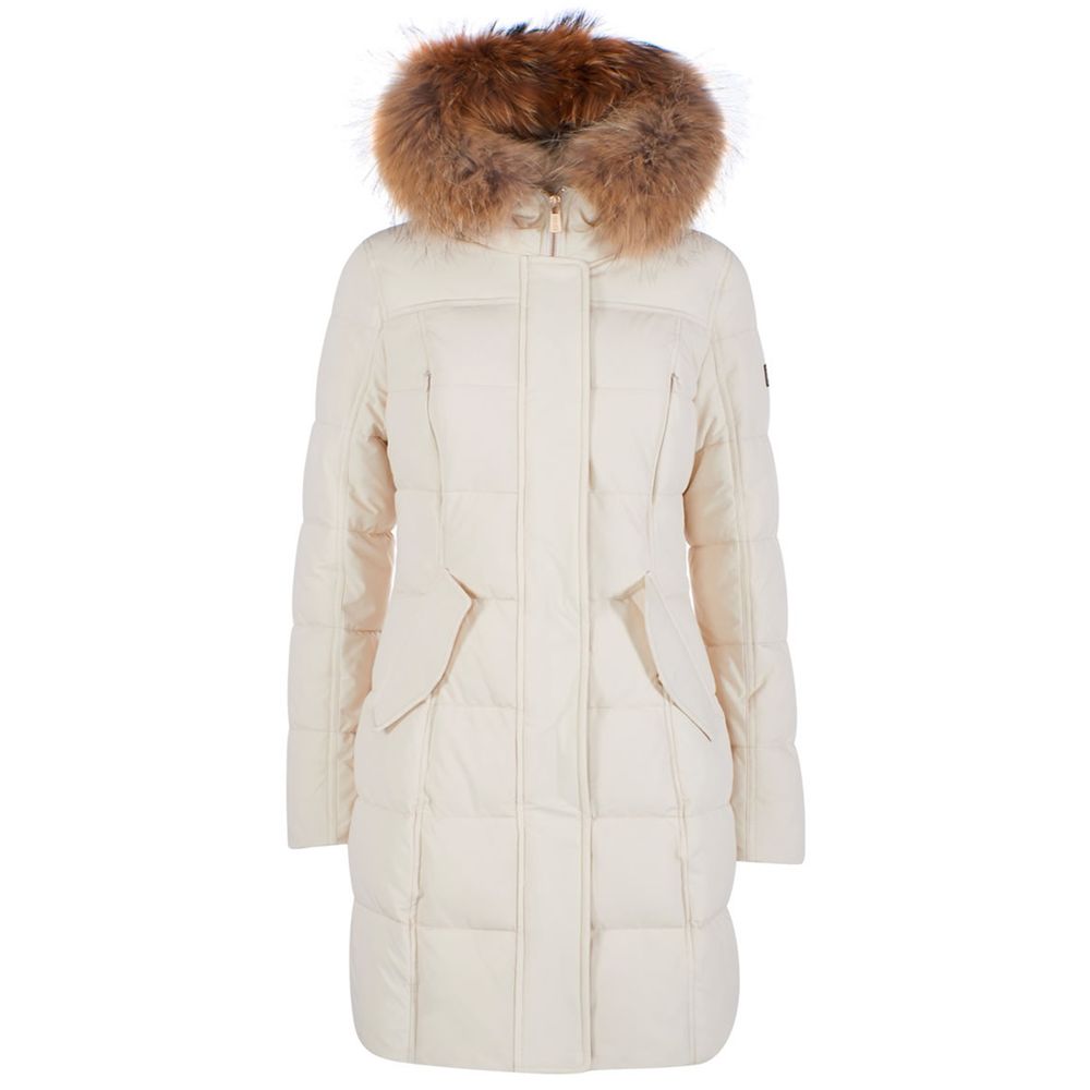 Zee Lane White Nylon Jackets & Coat