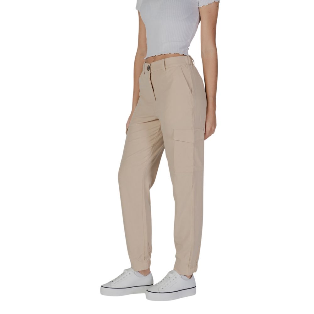 b.young Beige Polyester Pant