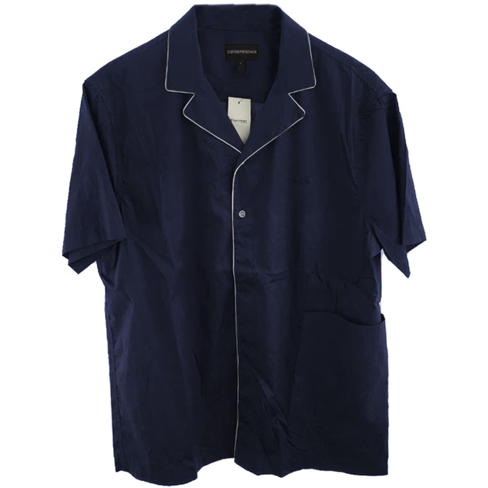 Armani Emporio Blue Cotton Shirt