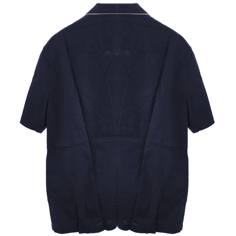 Armani Emporio Blue Cotton Shirt