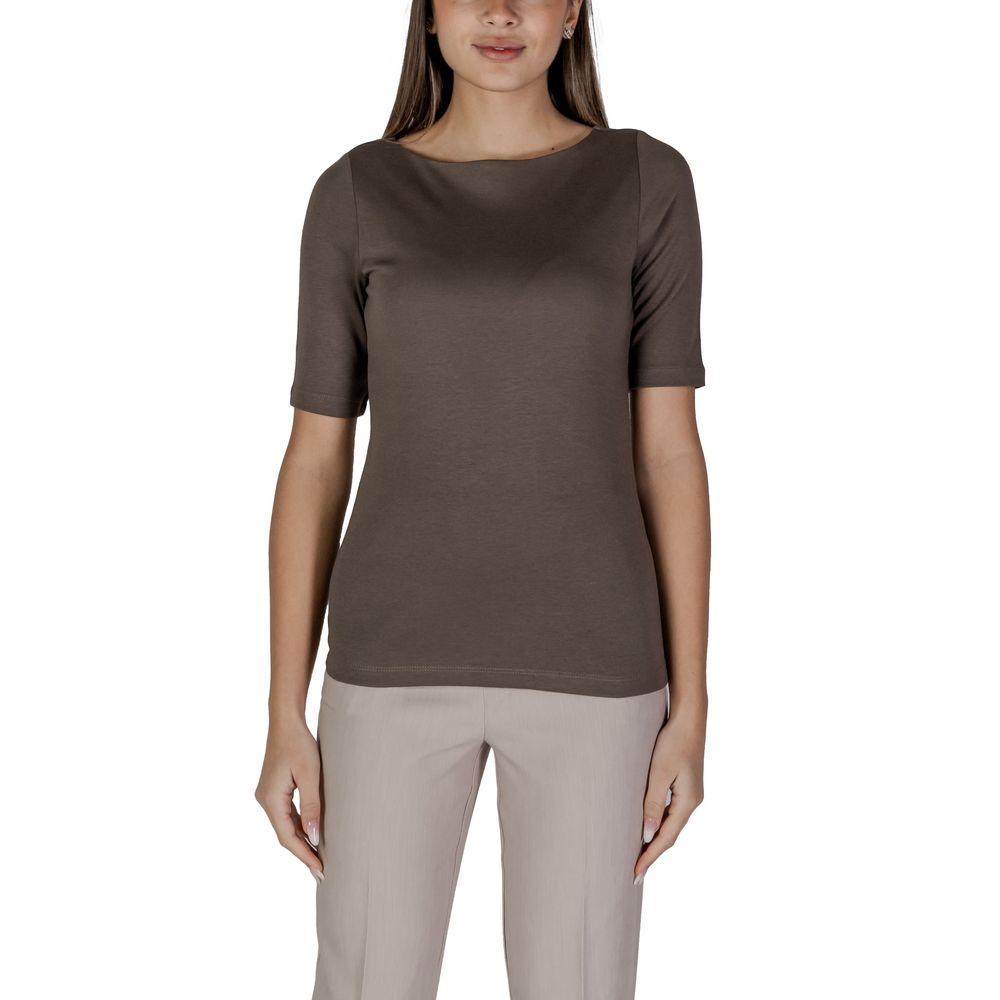 Street One Brown Cotton T-Shirt
