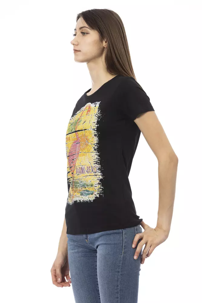 Trussardi Black Cotton Women T-Shirt