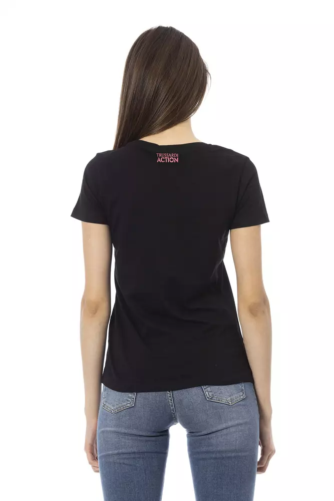 Trussardi Black Cotton Women T-Shirt