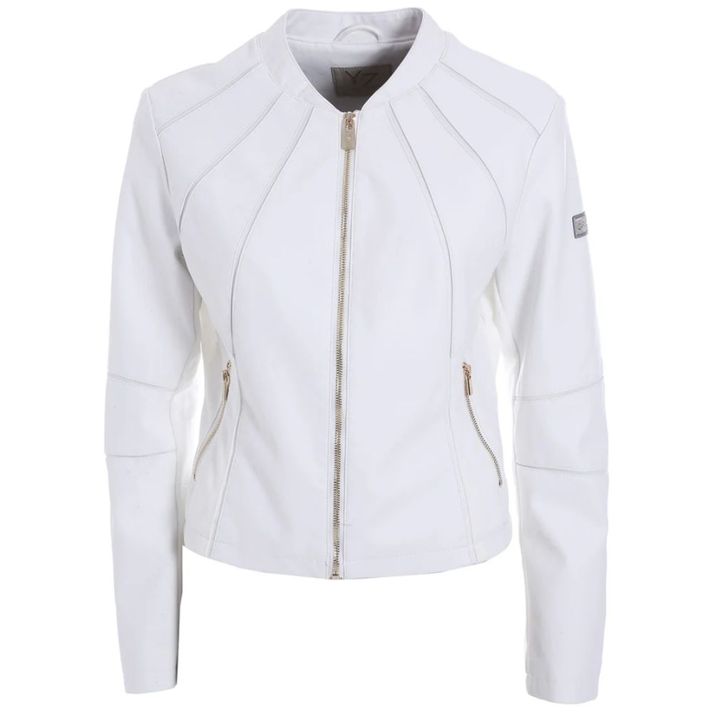 Zee Lane White Polyethylene Jackets & Coat