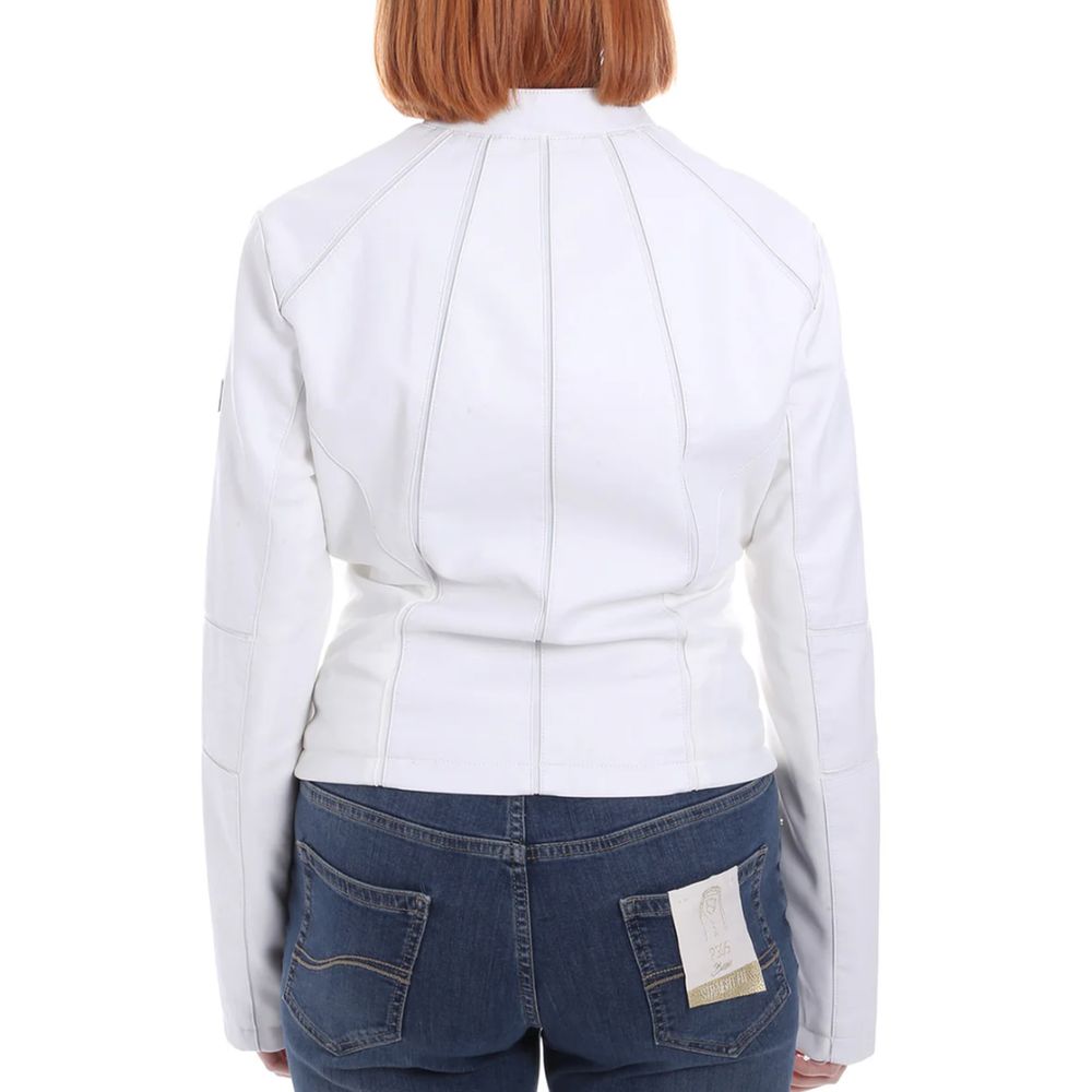 Zee Lane White Polyethylene Jackets & Coat