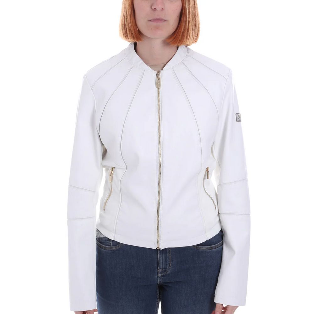 Zee Lane White Polyethylene Jackets & Coat