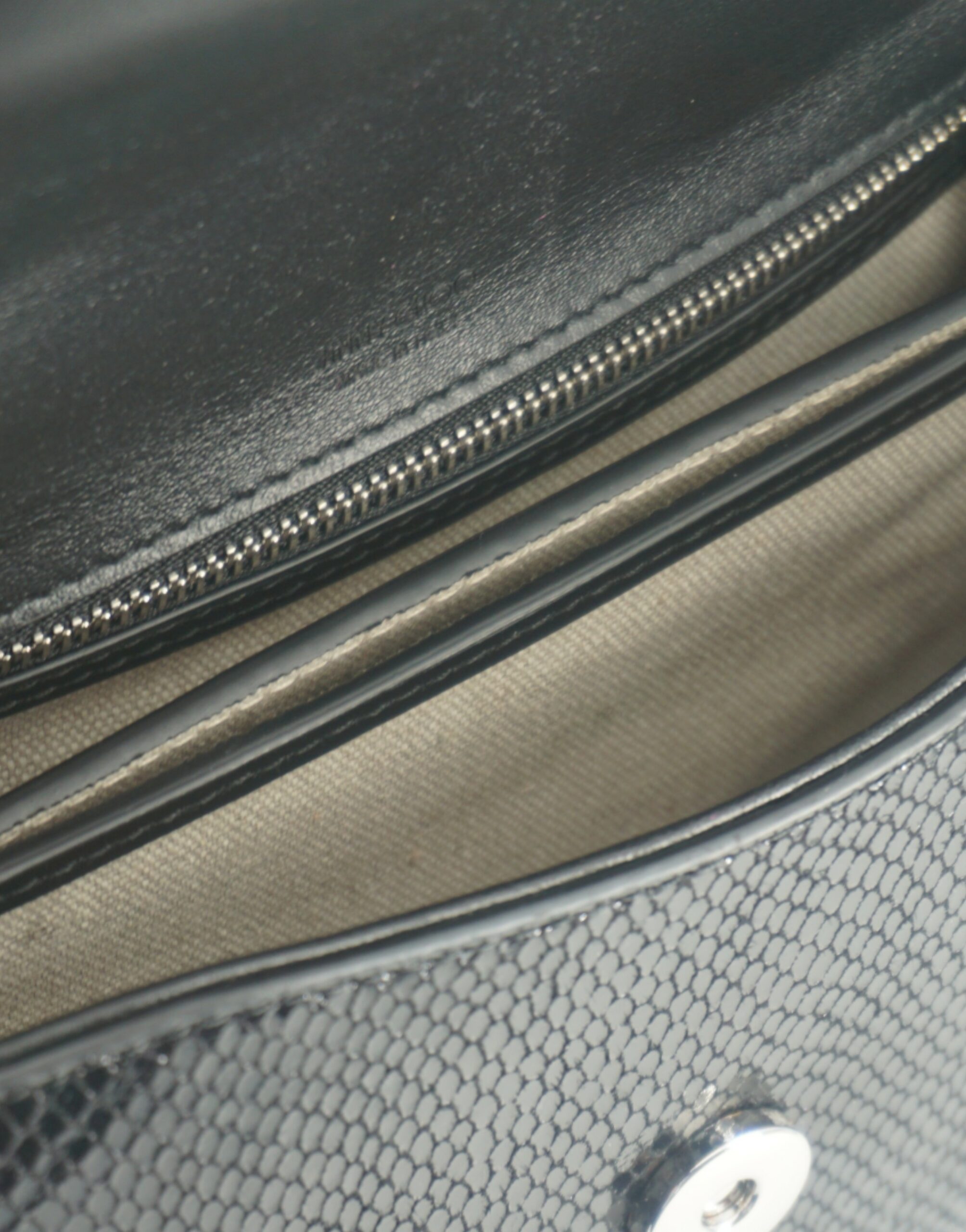 Jimmy Choo Eyewear Black Leather Top Handle Shoulder Bag