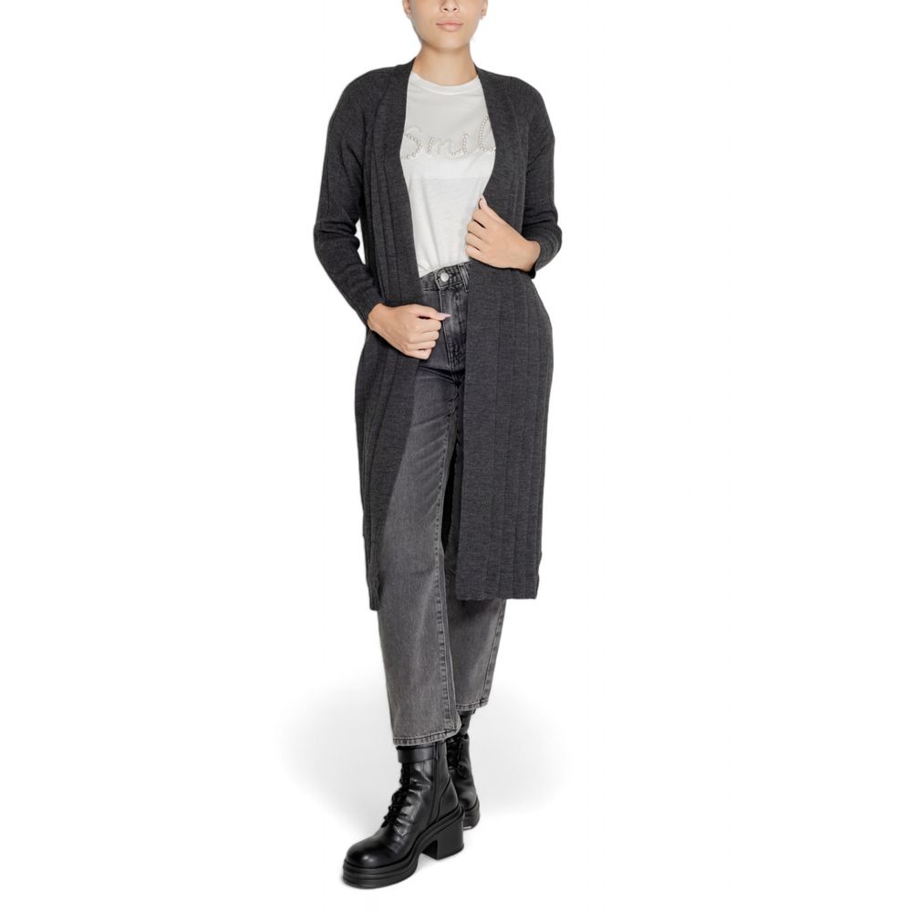 ONLY Gray Marabou Cardigan