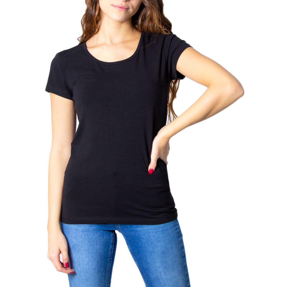 ONLY Black Cotton T-Shirt