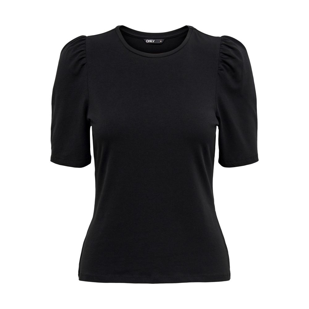 ONLY Black Cotton T-Shirt