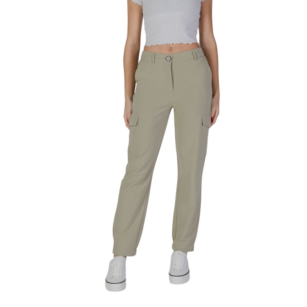 b.young Green Polyester Pant