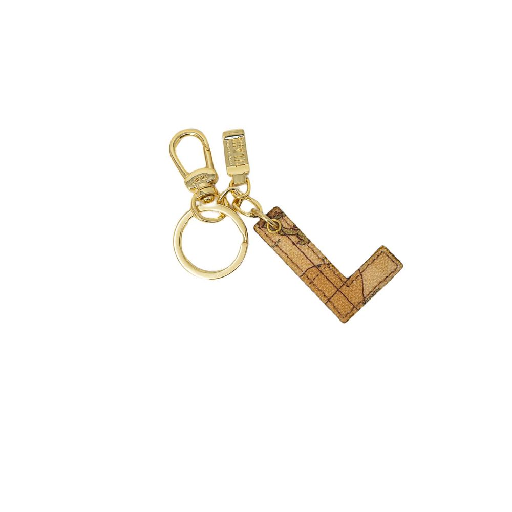 ALVIERO MARTINI 1a CLASSE Beige Leather Keychain