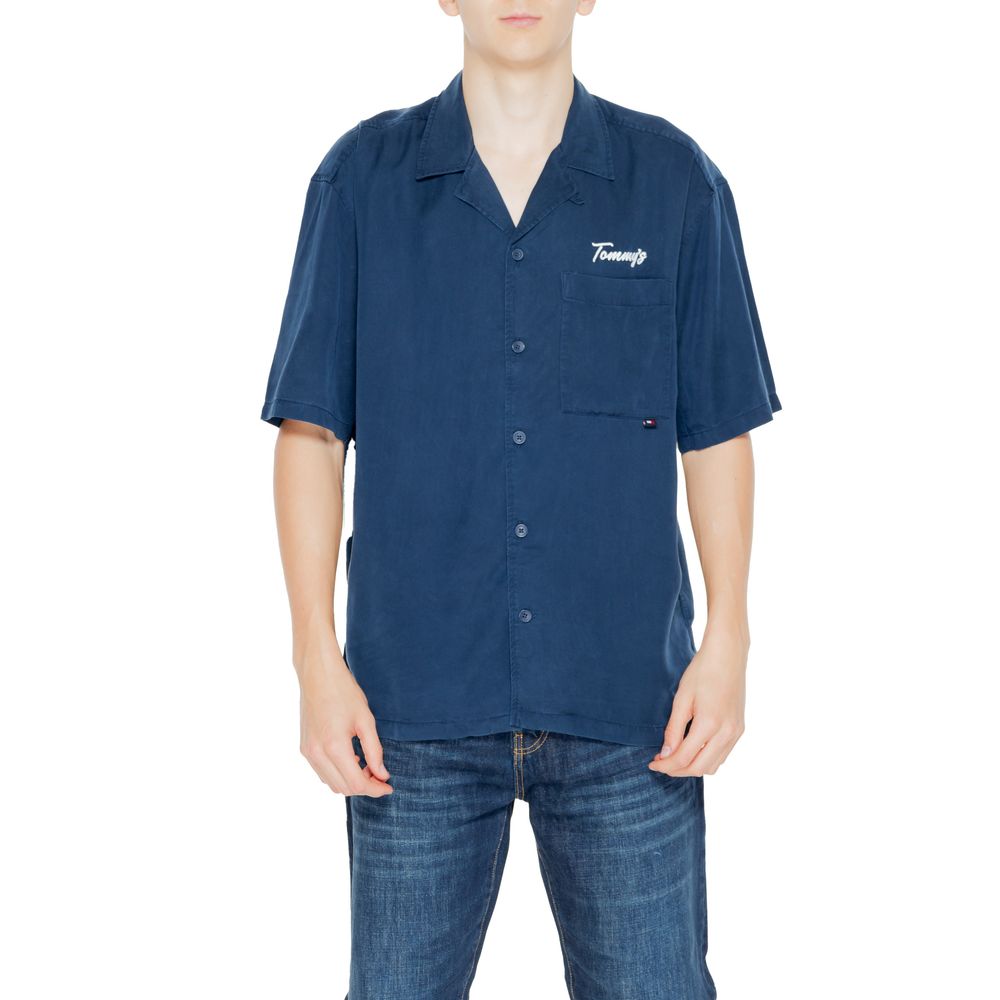 Tommy Jeans Blue Lyocell Shortsleeve