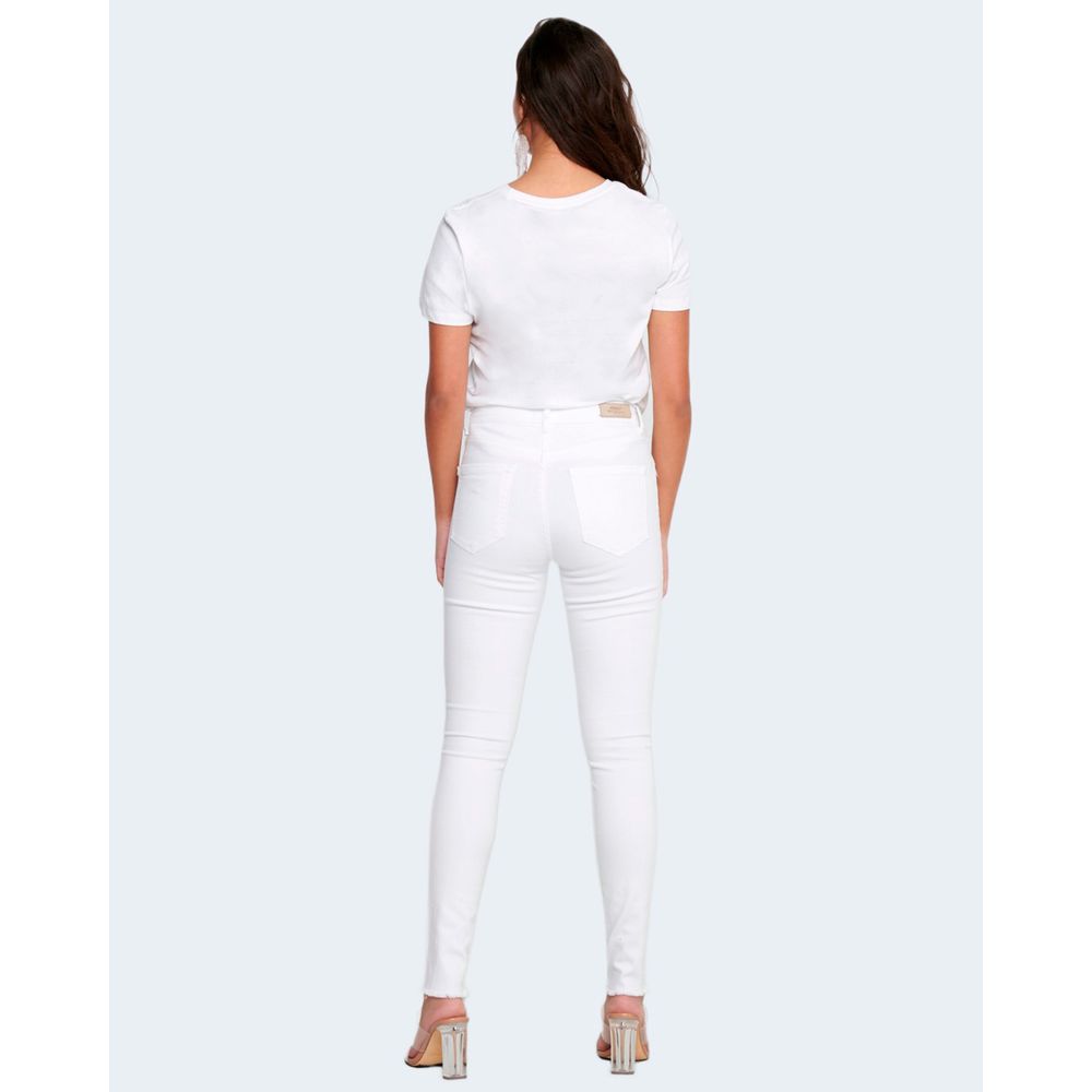 ONLY White Cotton Skinny Jean