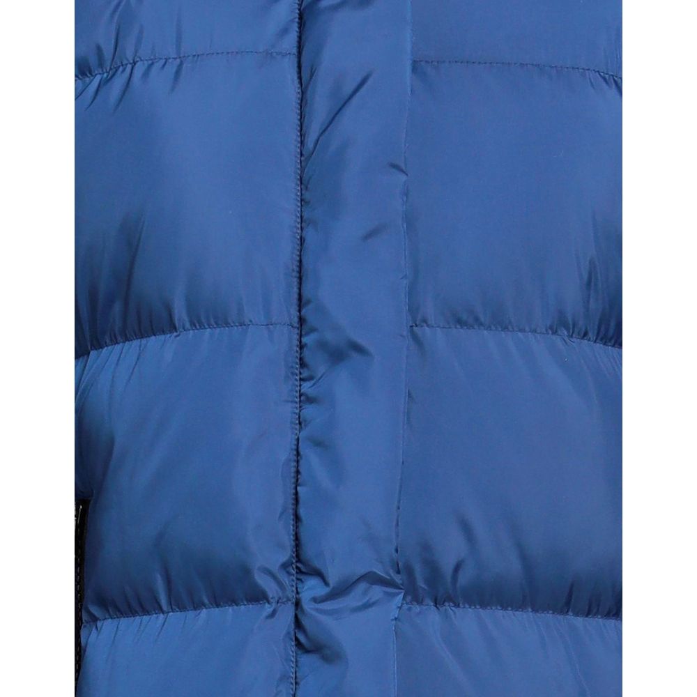 LOVE MOSCHINO Chic Long Down Jacket with Logo Detail