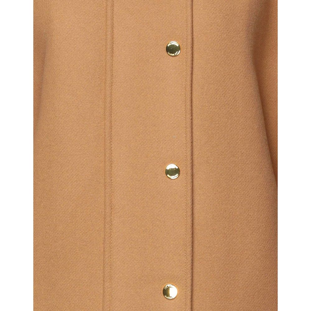 LOVE MOSCHINO Brown Wool Women Coat
