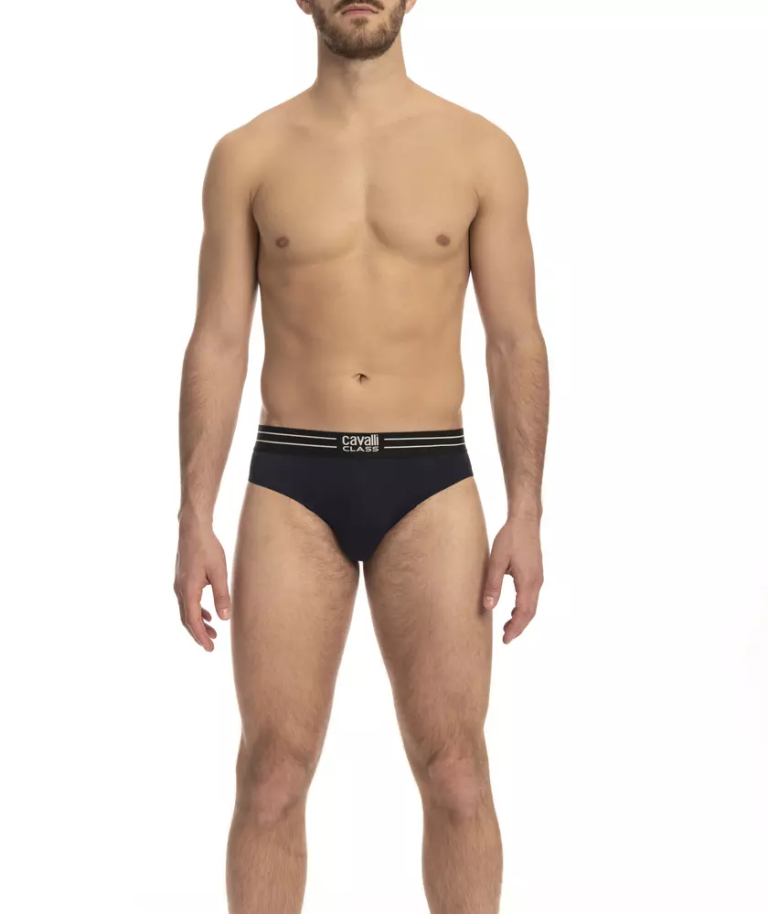 cavalli CLASS Blue Cotton Men's Underwear Pack