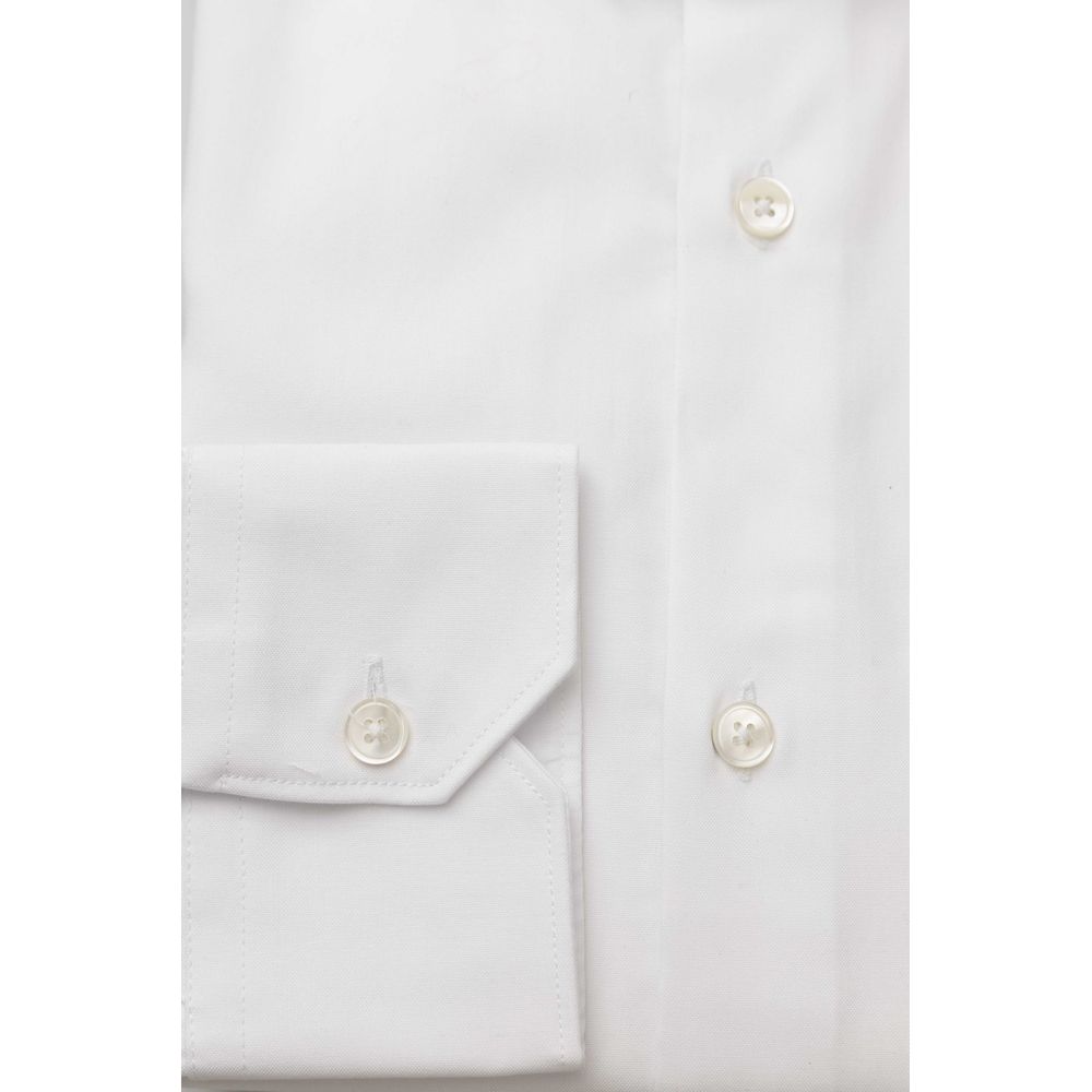 Bagatt White Cotton Men Shirt