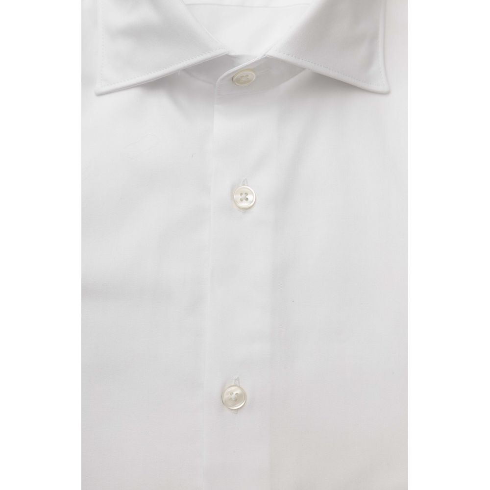 Bagatt White Cotton Men Shirt