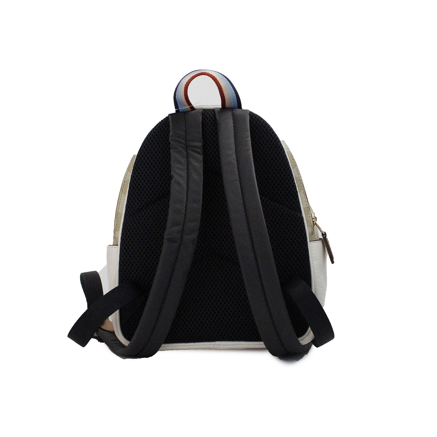 Coach Mini Court Signature Pear Motif Shoulder Backpack Bookbag Bag Chalk Taffy