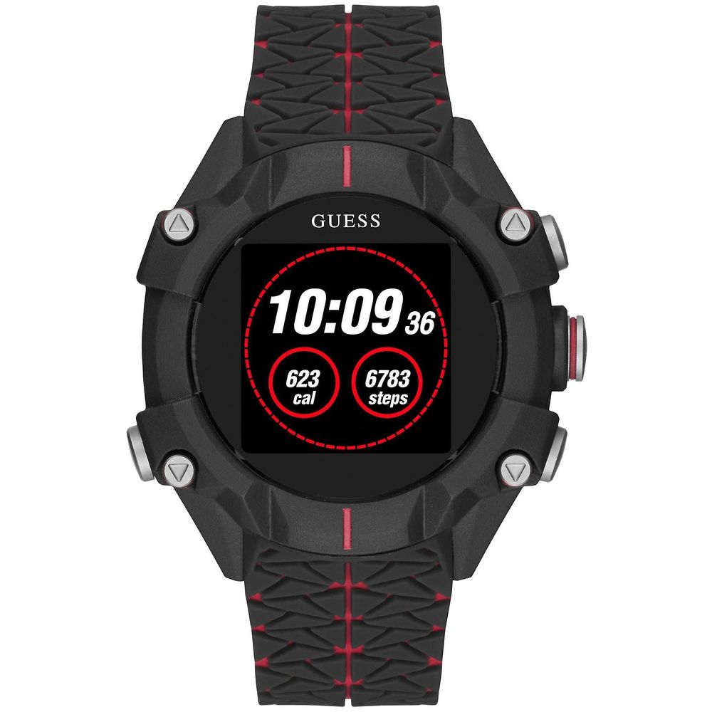 GUESS Black Resin Watch