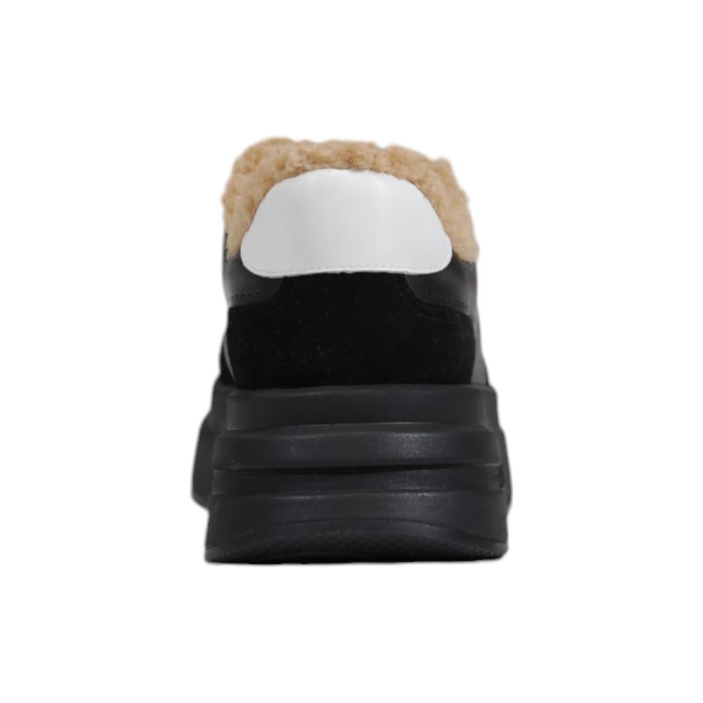 Ash Black And White Leather Sneaker