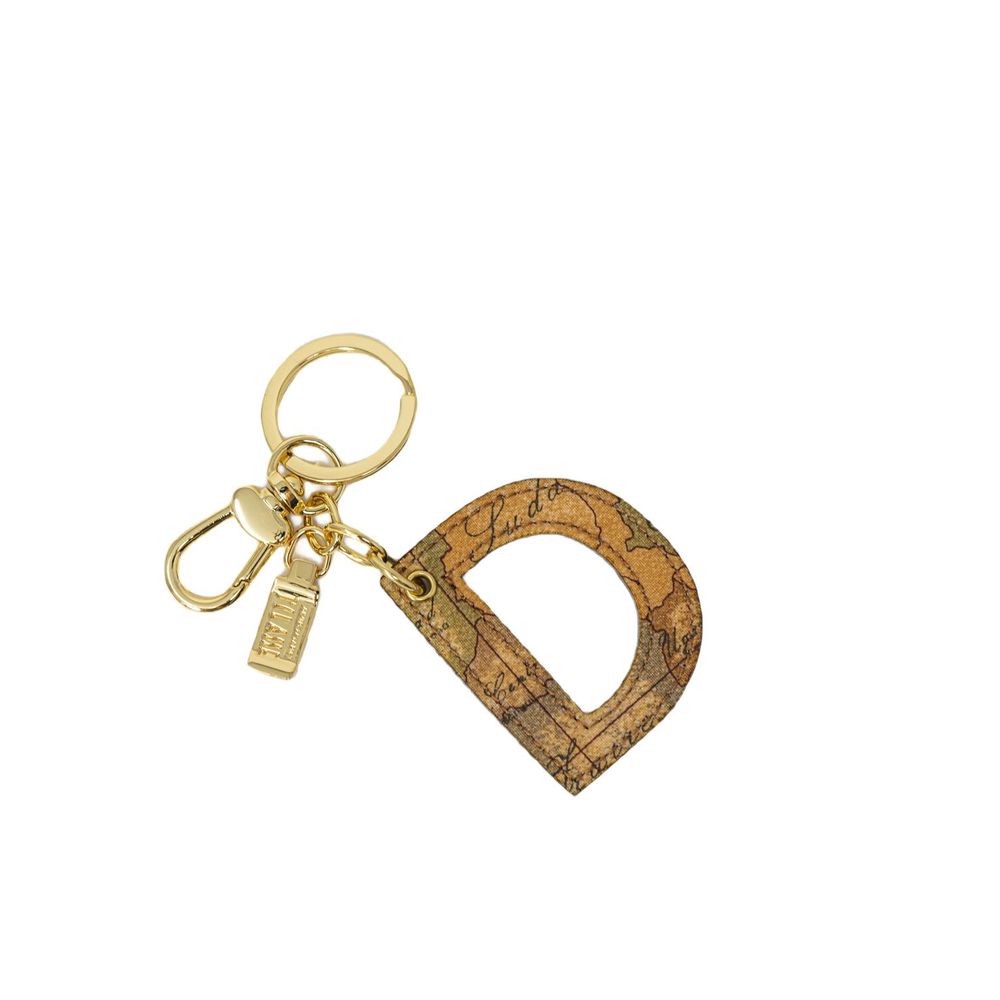 ALVIERO MARTINI 1a CLASSE Beige Leather Keychain