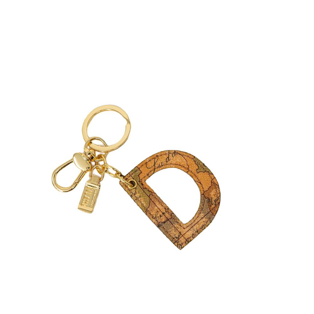 ALVIERO MARTINI 1a CLASSE Beige Leather Keychain