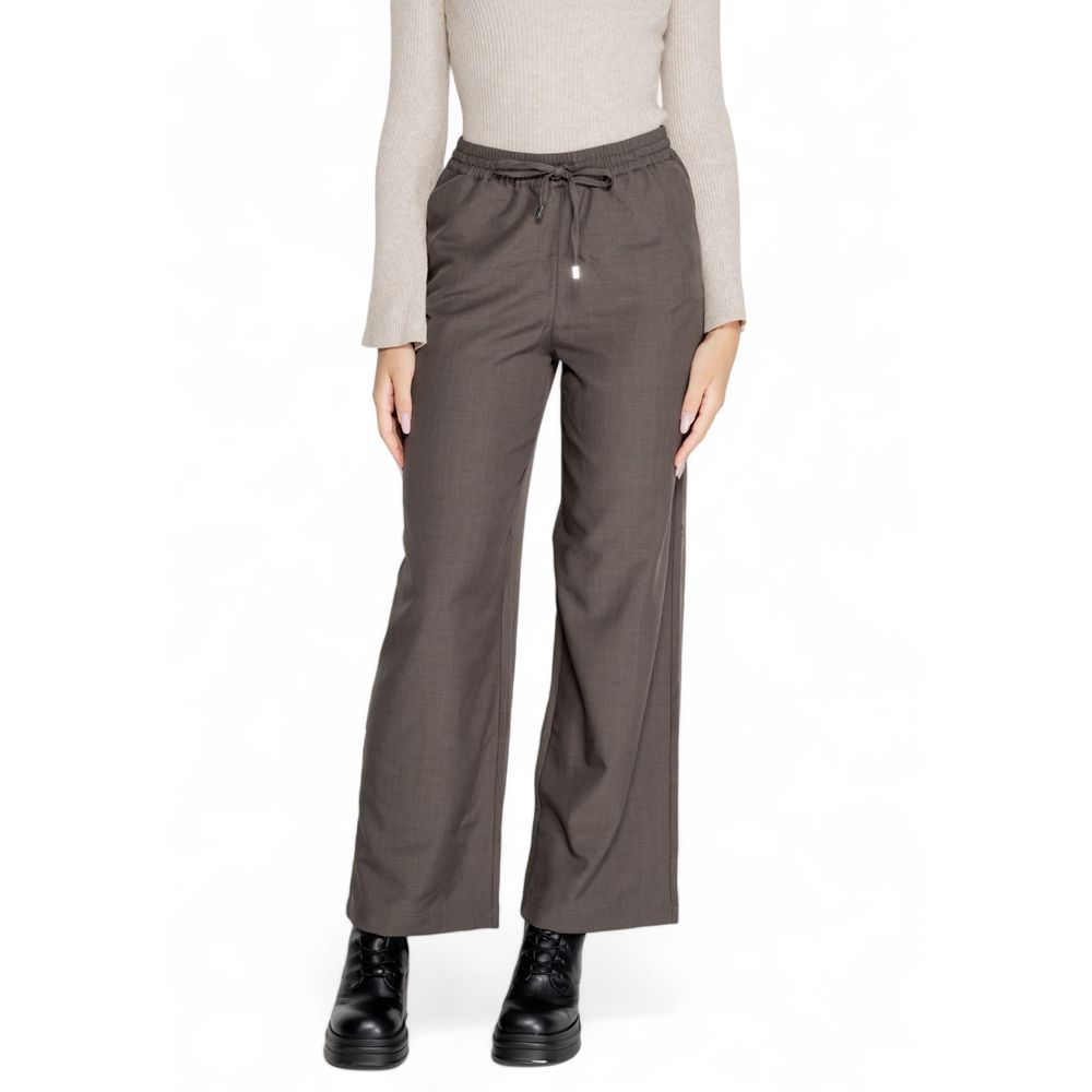 ONLY Gray Polyester Pant