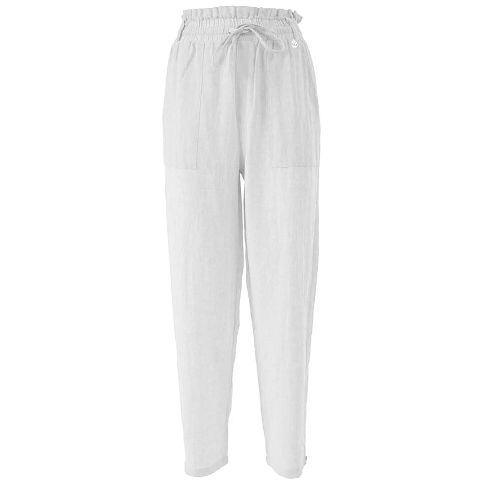 Zee Lane White Linen Jeans & Pant