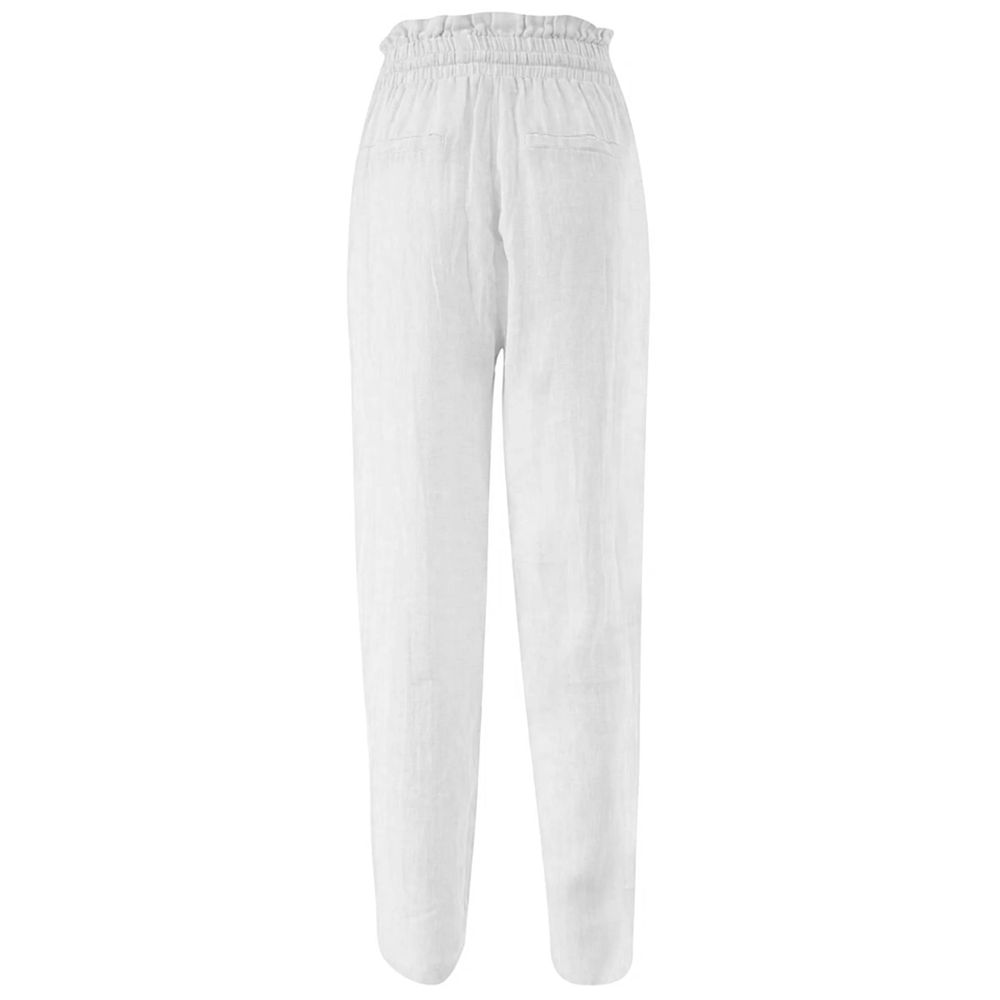 Zee Lane White Linen Jeans & Pant