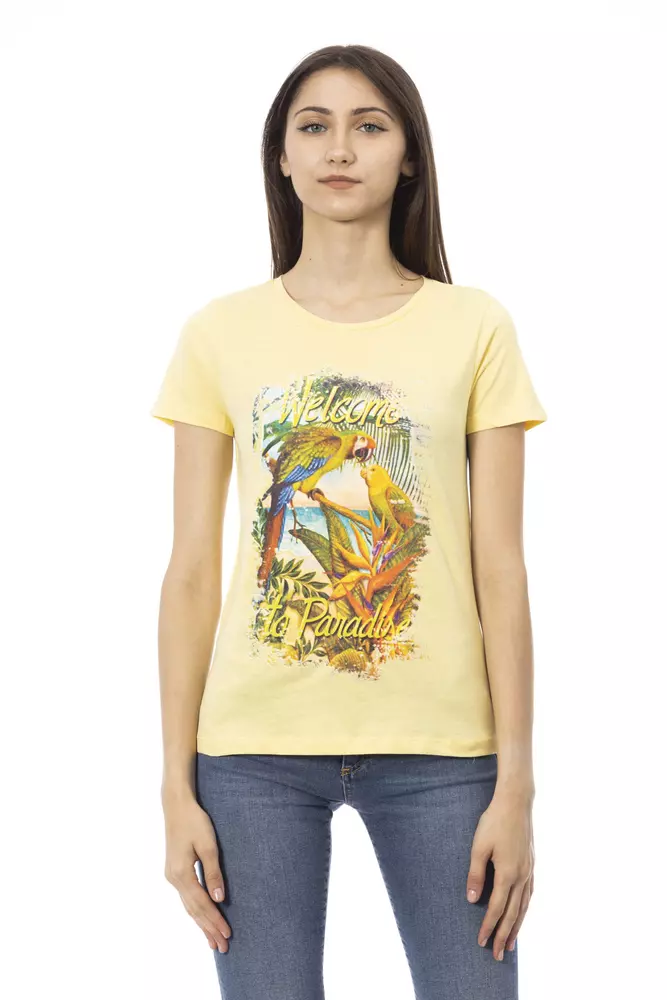 Trussardi "Yellow Cotton Women's T-Shirt"