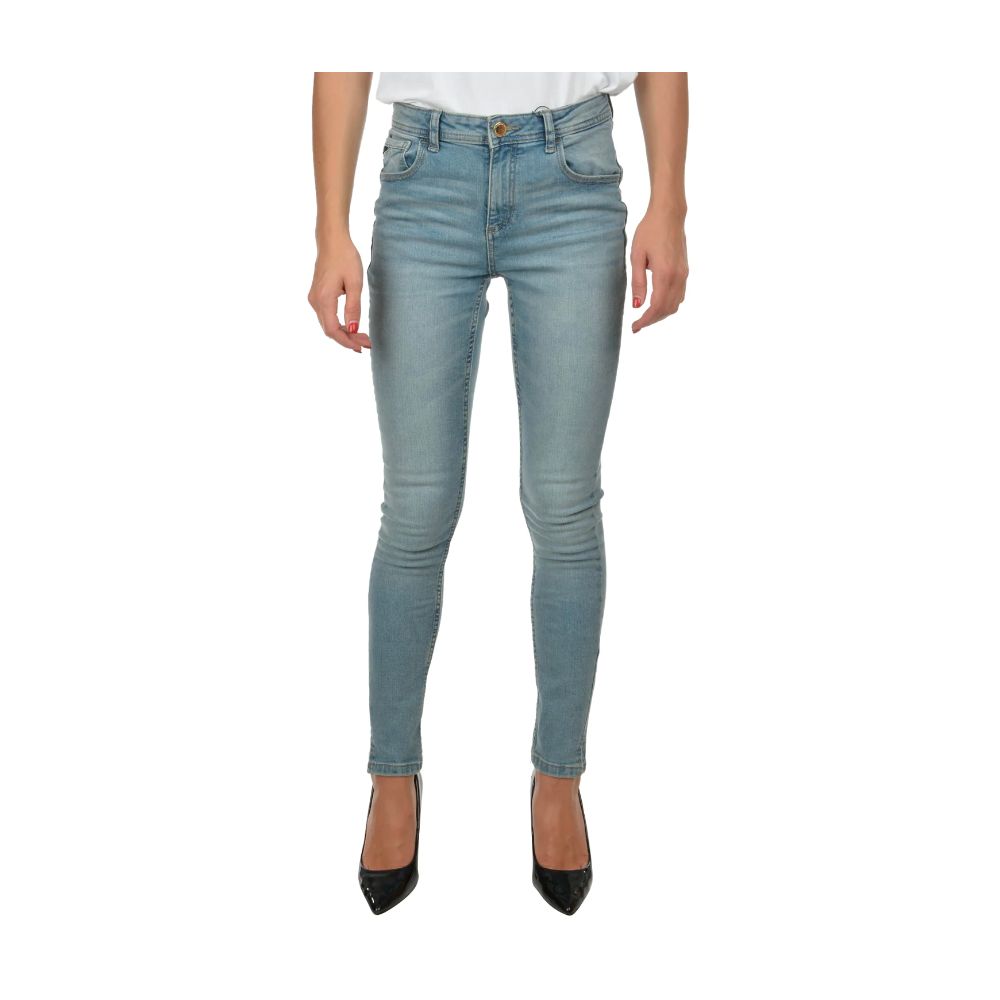 Zee Lane Blue Cotton Women's Skinny Jean