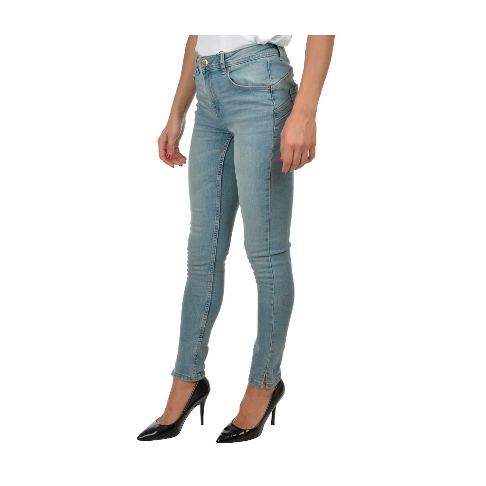 Zee Lane Blue Cotton Women's Skinny Jean